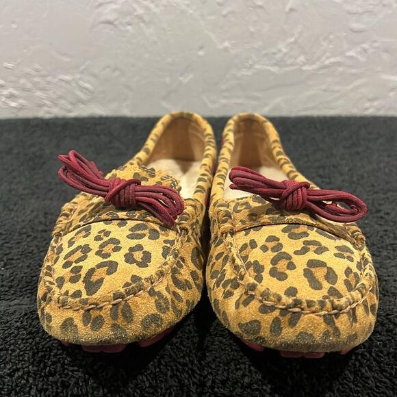 🔥 UGG Australia Mina Moccasins Slip-on Suede Leopard Print Driving Loafers - EU - Picture 6 of 11